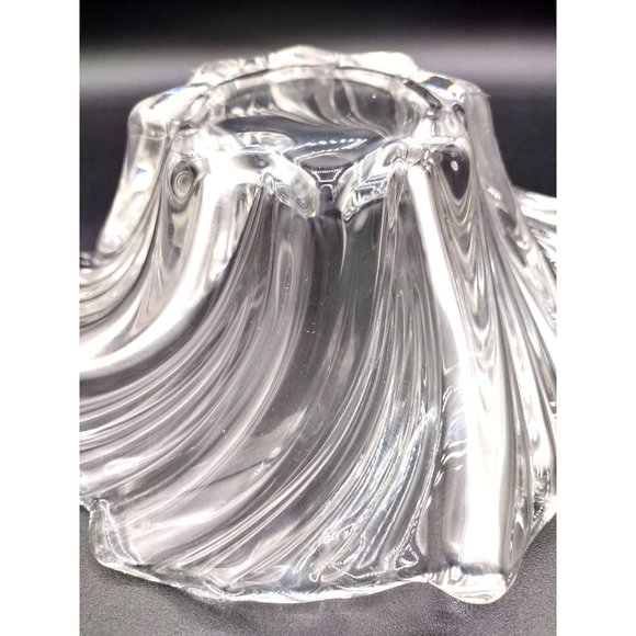 Vintage Centerpiece Bowl Crystal Mikasa Belle Epoque Germany 1980s Vintage 8 In - Picture 9 of 12